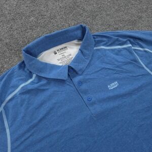 Alaskan Hardgear Polo Shirt Mens 2XL Blue Catch & Drirelease Vented Fishing Hike
